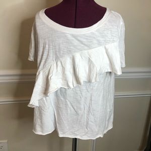 White homestead knit top